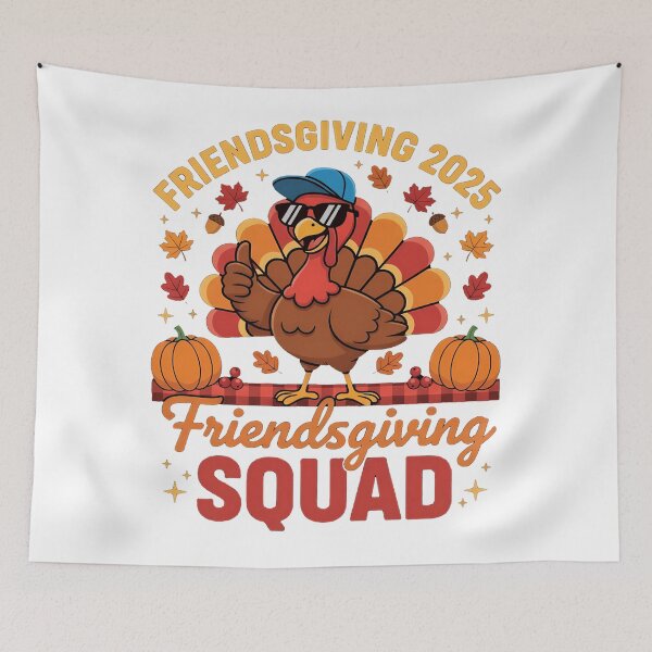 Item preview, Party Turkey 90s Squad Thankful Friendsgiving Friends Humor designed and sold by Daleburuling.
