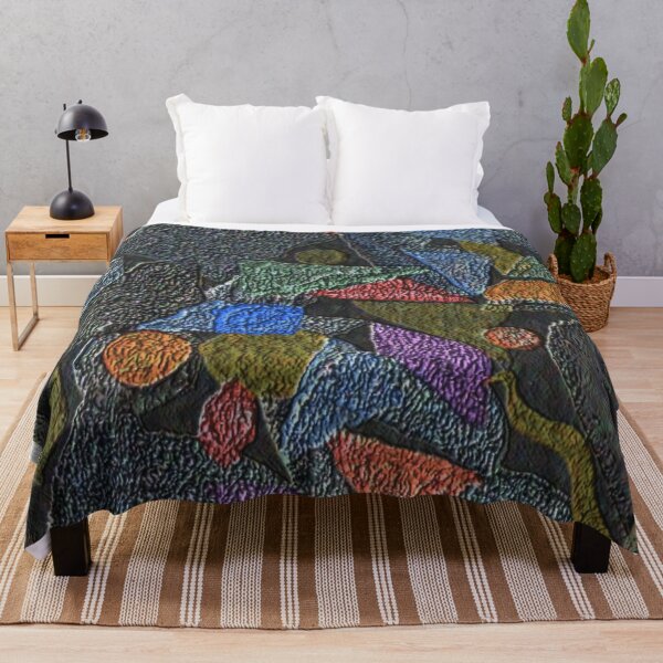 Item preview, abstract 5 dark rough canvas colorful geometric  design designed and sold by SmashingDeals.