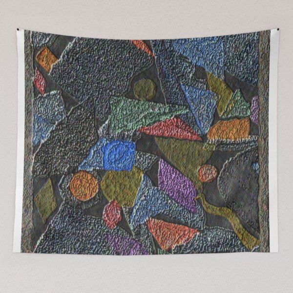 Item preview, abstract 5 dark rough canvas colorful geometric  design designed and sold by SmashingDeals.