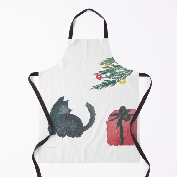 Item preview, Cat and Christmas Tree designed and sold by SharonRoseR.