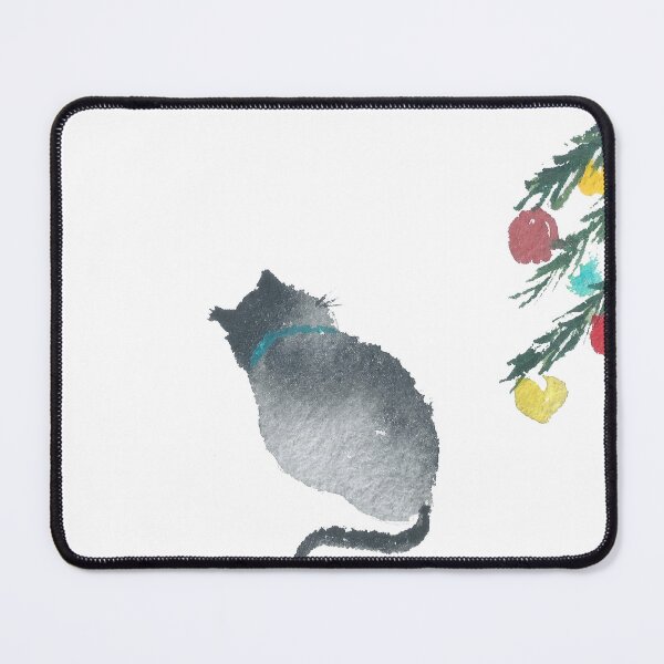 Item preview, Black cat in Christmas morning designed and sold by SharonRoseR.