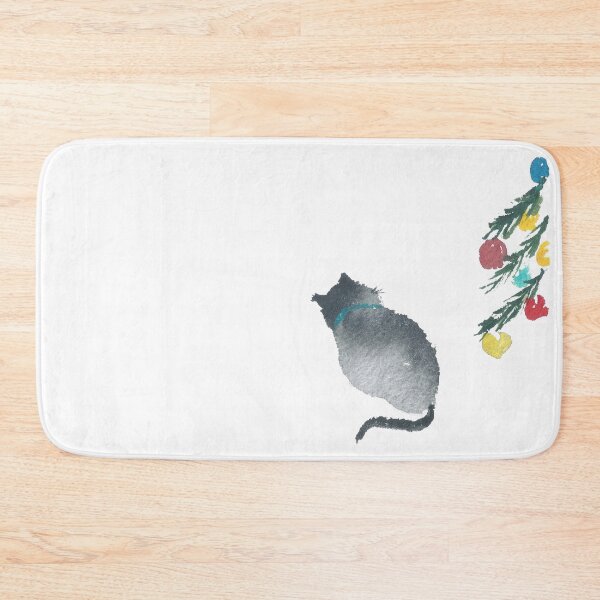Item preview, Black cat in Christmas morning designed and sold by SharonRoseR.