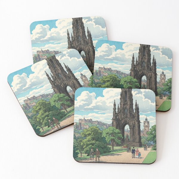 Item preview, Scott Monument of Edinburgh Japanese Woodblock Print designed and sold by Takeda-art.