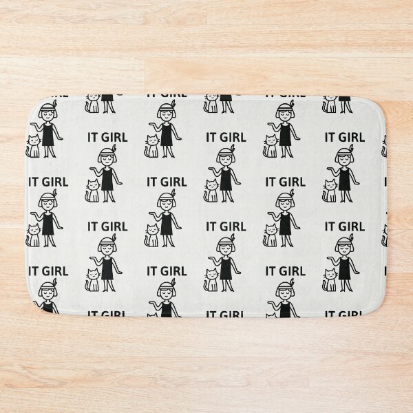 Item preview, It girl, girl, twenties, flapper, cat, cartoon designed and sold by Grimtruths.