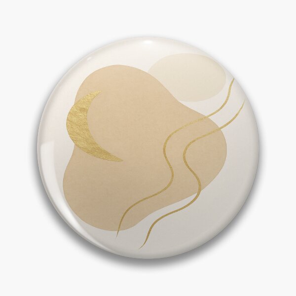 Item preview, Golden Moon Flow – Minimal Abstract Art designed and sold by InspireVibeArt.