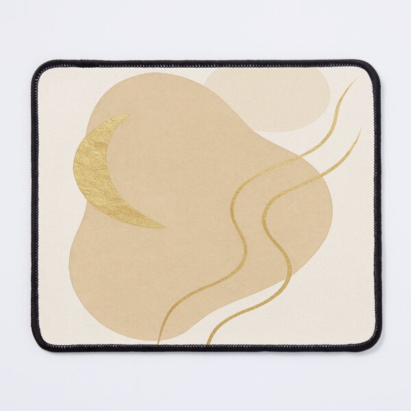 Item preview, Golden Moon Flow – Minimal Abstract Art designed and sold by InspireVibeArt.