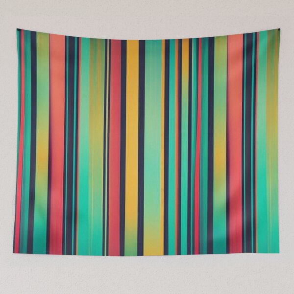 Item preview, logo, picture, illustration, fabric, red turquoise yellow navy blue lime black dark color or abstract line pattern surface designed and sold by gulka8.