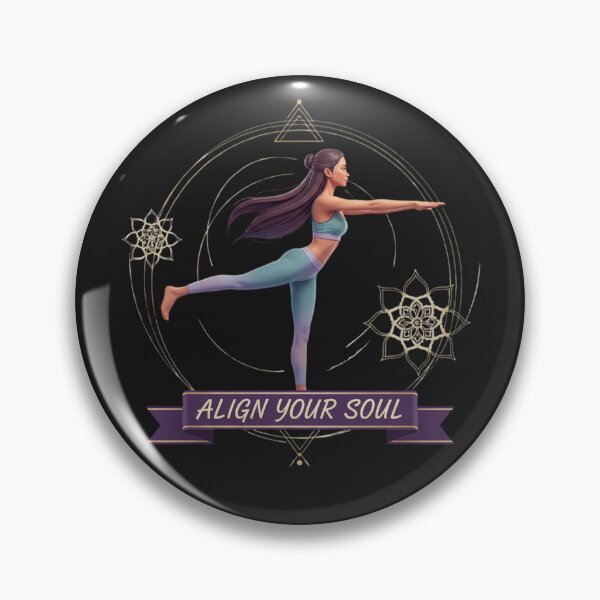 Item preview, ALIGN YOUR SOUL. | Yoga Balance Pop Art & Mandala Design designed and sold by BoldBloomArt.
