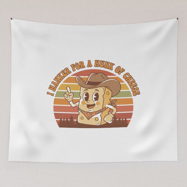 Item preview, I Hanker for a Hunk of Cheese | Funny Cheese Lover Quote designed and sold by JustCrafted.