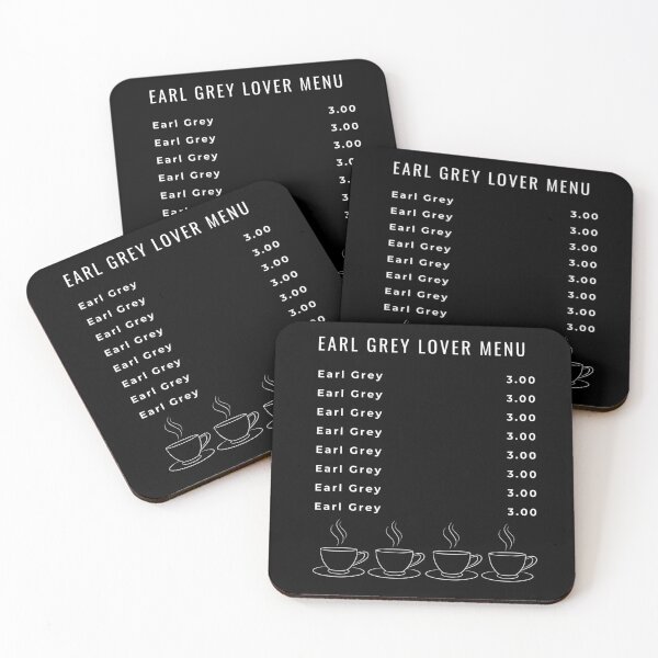 Item preview, Earl Grey Menu Lover - Funny Earl Grey Tea Graphic designed and sold by BeeFreeStudio.