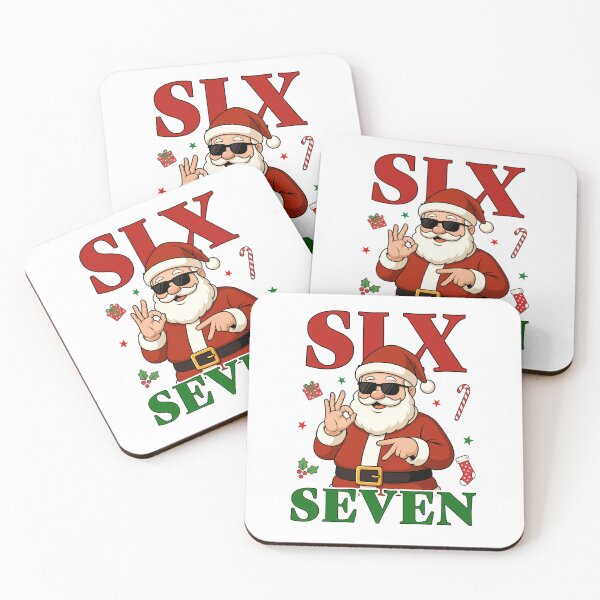 Item preview, Santa Claus with six seven signs designed and sold by JonysCreativeDesigns.