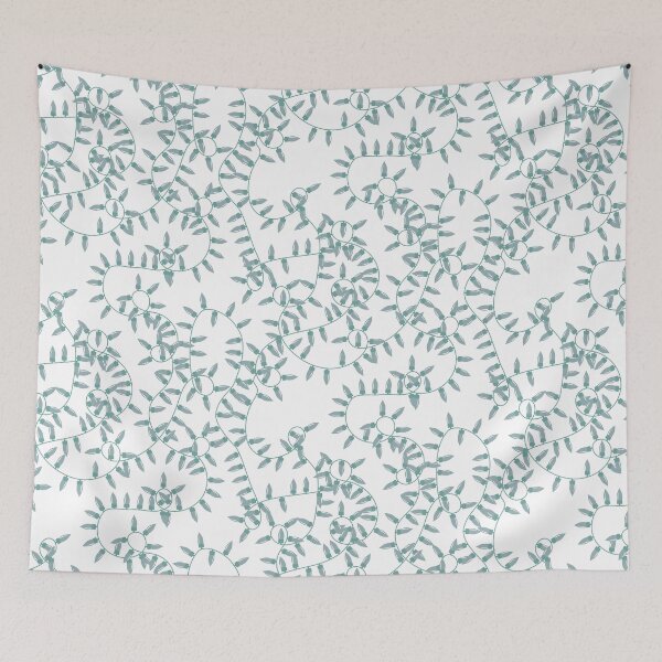 Item preview, Holiday Lights - hollylights - green designed and sold by Stephanie Fiona Design.