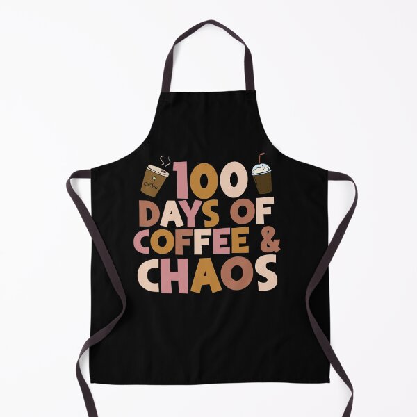 Item preview, 100 días de café y caos | Frase divertida sobre el café para maestras y madres | Diseño retro de hitos escolares designed and sold by Alluka Brand.