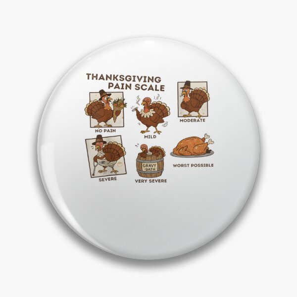 Item preview, Pain Pain Turkey Trauma Assessment Nurse Scale Thanksgiving Vintage Funny designed and sold by PAMELANUNZIO.