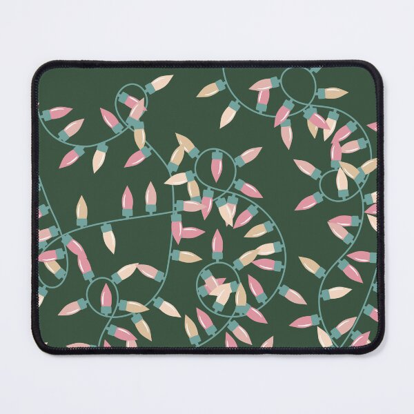Item preview, Holiday Lights - hollylights - dark green multi designed and sold by Stephanie Fiona Design.