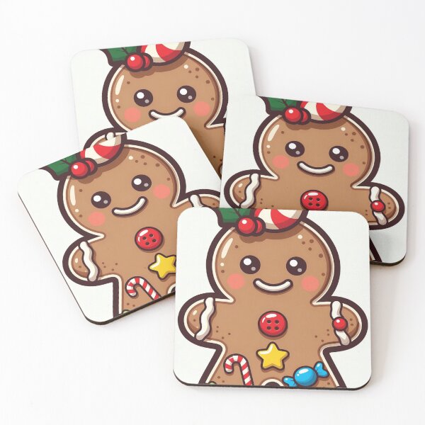 Item preview, Peppermint Poppin’ – Cute Christmas Gingerbread Character designed and sold by Vertura Group.