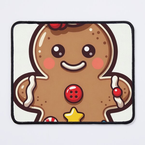Item preview, Peppermint Poppin’ – Cute Christmas Gingerbread Character designed and sold by Vertura Group.