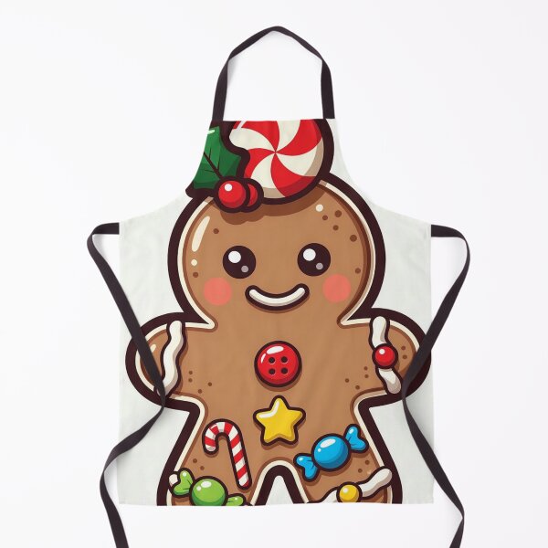 Item preview, Peppermint Poppin’ – Cute Christmas Gingerbread Character designed and sold by Vertura Group.