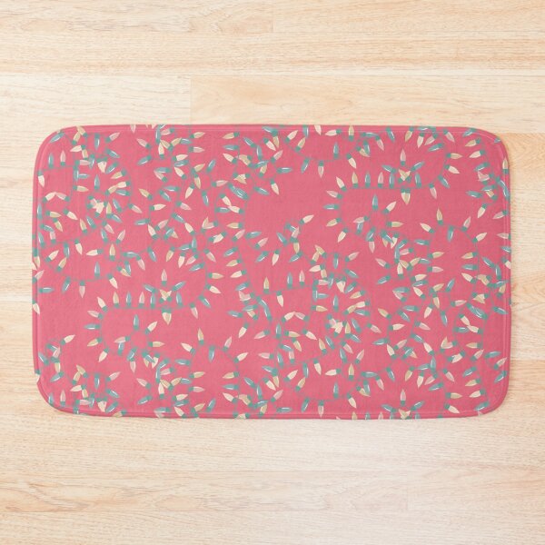 Item preview, Holiday Lights - hollylights - pink multi designed and sold by Stephanie Fiona Design.