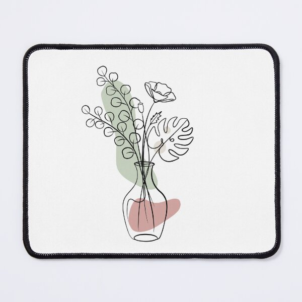 Item preview, Minimalist Botanical Line Art Vase designed and sold by Sunshine2504.