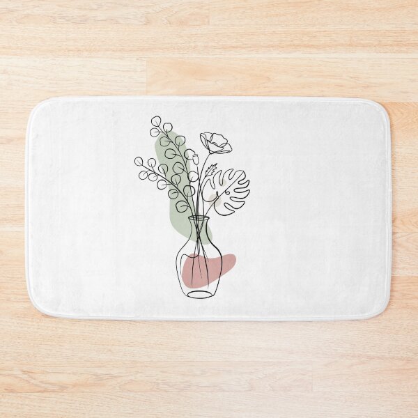 Item preview, Minimalist Botanical Line Art Vase designed and sold by Sunshine2504.