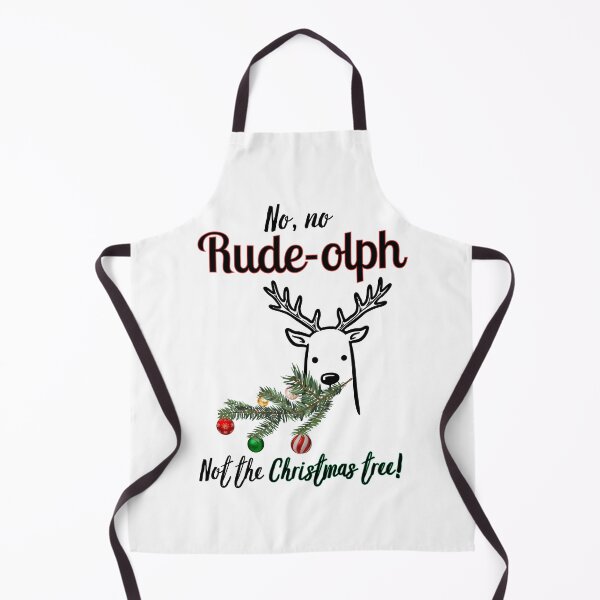 Item preview, Funny Rude Reindeer – Rude-olph Eating Christmas Tree – Christmas Joke designed and sold by SunandShade.