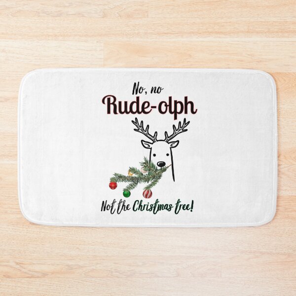 Item preview, Funny Rude Reindeer – Rude-olph Eating Christmas Tree – Christmas Joke designed and sold by SunandShade.