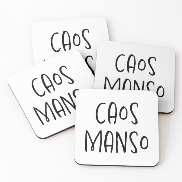 Item preview, Caos Manso – Bold Minimalist Portuguese Typography Poster designed and sold by milafogaca.