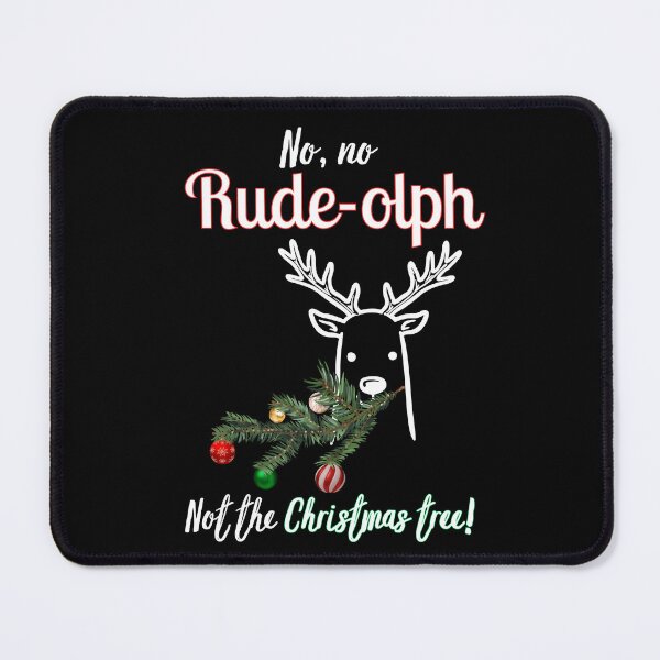 Item preview, Funny Rude Reindeer – Rude-olph Eating Christmas Tree – Christmas Joke designed and sold by SunandShade.