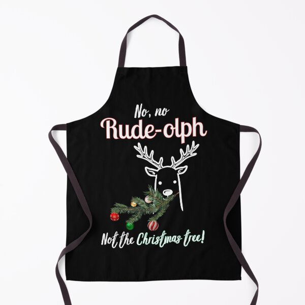 Item preview, Funny Rude Reindeer – Rude-olph Eating Christmas Tree – Christmas Joke designed and sold by SunandShade.