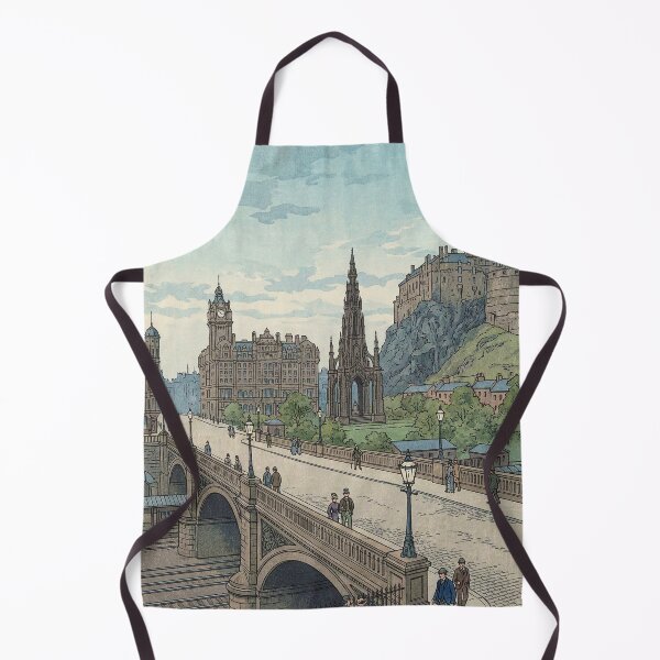 Item preview, Street of Edinburgh Old Town Japanese Woodblock Print designed and sold by Takeda-art.