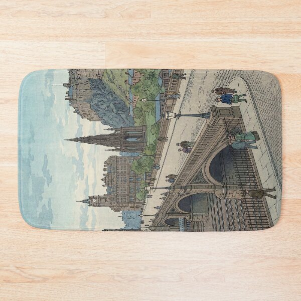 Item preview, Street of Edinburgh Old Town Japanese Woodblock Print designed and sold by Takeda-art.