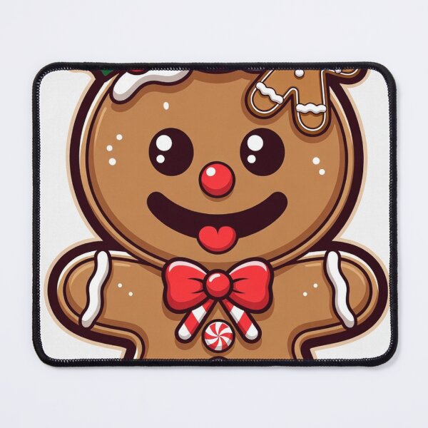 Item preview, Holly Jolly Crunch – Cute Christmas Gingerbread Character designed and sold by Vertura Group.