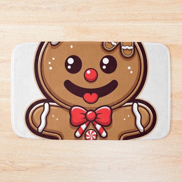 Item preview, Holly Jolly Crunch – Cute Christmas Gingerbread Character designed and sold by Vertura Group.