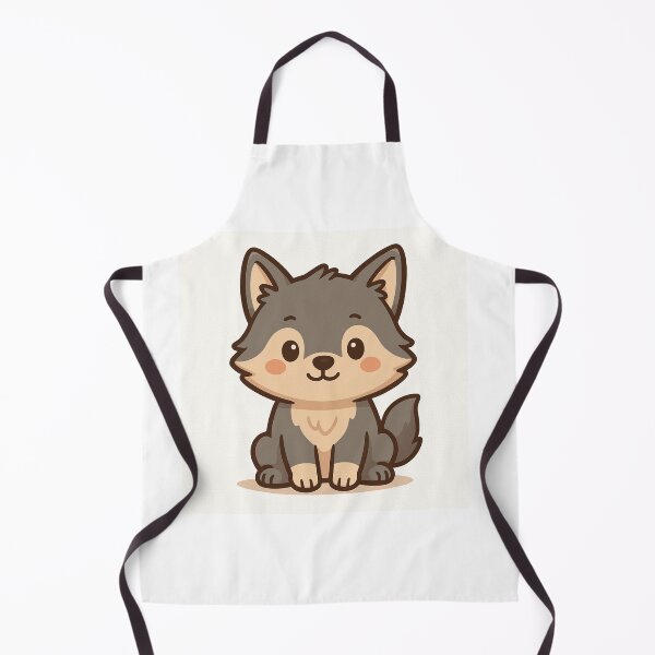Item preview, Kawaii Wolf – Cute Aesthetic Animal Art designed and sold by kimkosovo.
