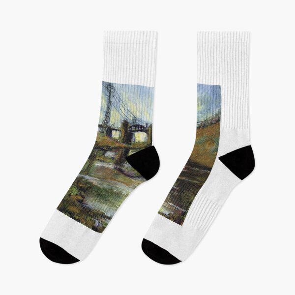 Item preview, LA River at 6th Street Bridge designed and sold by Randy Sprout Fine Art.