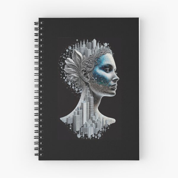 Item preview, logo Inverted silver captivating silhouette of a woman's head and gold captivating silhouette of a woman's head, very detailed, best quality, picture of a woman's face, designed and sold by gulka8.