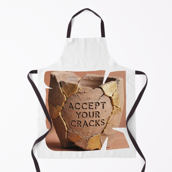 Item preview, Accept Your Cracks Kintsugi Pot Wabi-Sabi Imperfection Design designed and sold by SplashTastic.