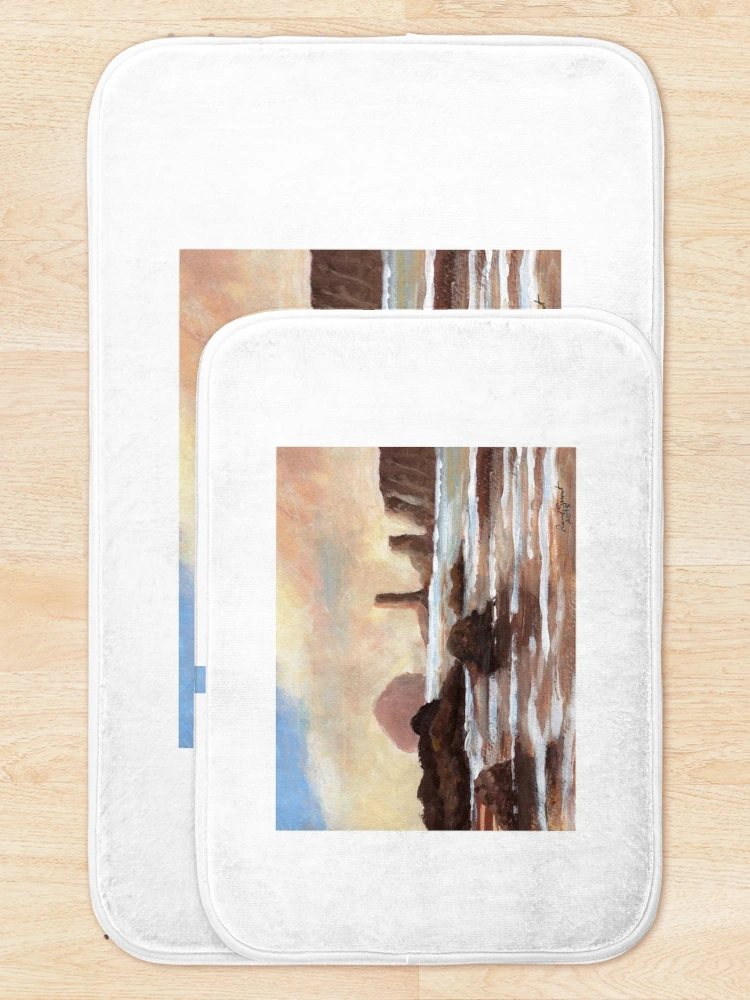 Thumbnail 5 of 6, Bath Mat, Hay Stack Reef designed and sold by Randy Sprout Fine Art.