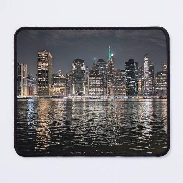 Item preview, Lower Manhattan Skyline Reflections at Night designed and sold by ErtsDeals.