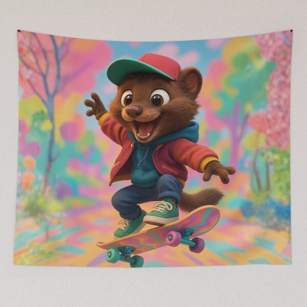 Item preview, Skater Fisher Weasel designed and sold by Sillytoe.