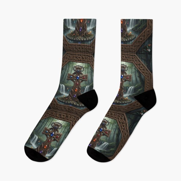 Aperçu de l'œuvre Croix et couronne d'épines créée et vendue par HuntsmithMerch.