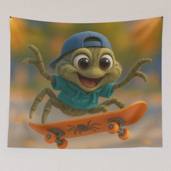 Item preview, Skater Fishing Spider designed and sold by Sillytoe.