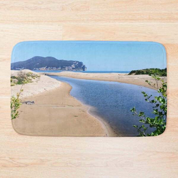 Item preview, Dunas de arena blanca y bahía de mar azul en el norte de España designed and sold by TheArtofHeart.