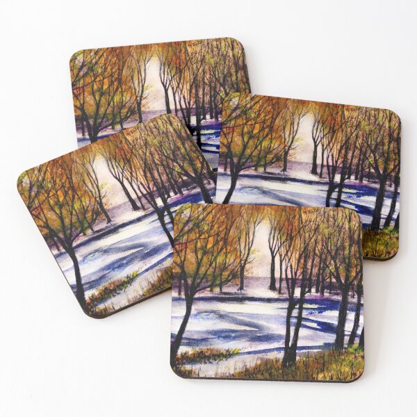 Item preview, Snow on Lower Pasture Tonight designed and sold by Randy Sprout Fine Art.