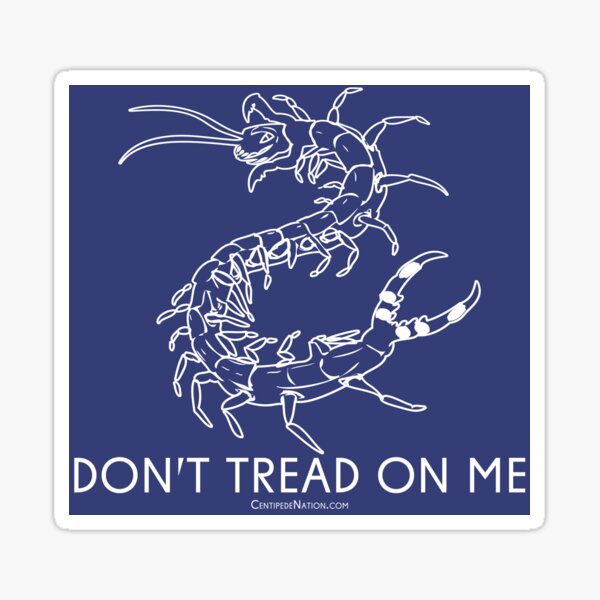 Don't Tread On Me - Centipede Nation - The Official Nimble Navigator Sticker