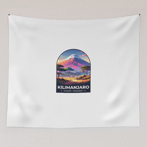 Item preview, Mount Kilimanjaro  Volcano in Tanzania designed and sold by TulipaGraphics.