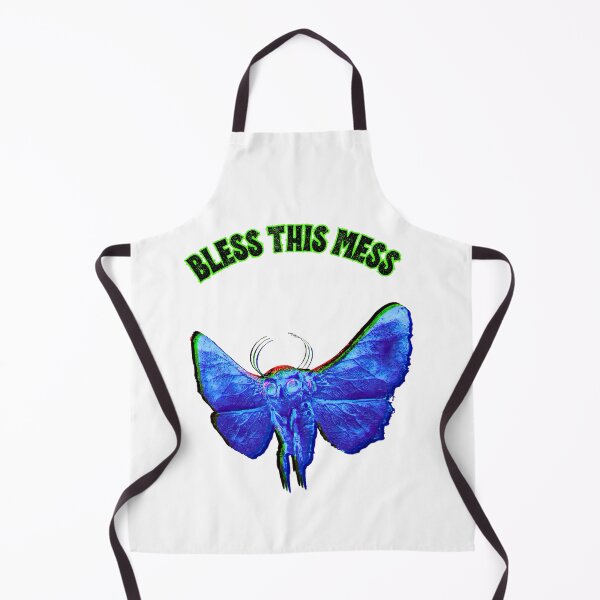 Item preview, BLESS THIS MESS" Mothman Cryptid Art | Dark Humor Ironic Monster T-Shirt designed and sold by Thorn & Ember.