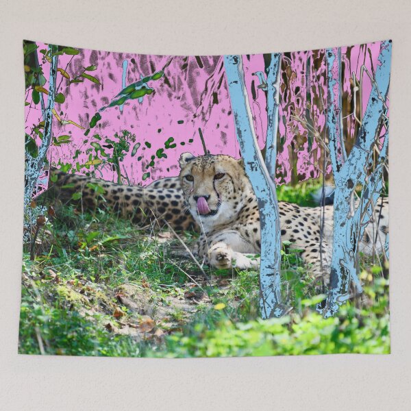 Item preview, Cheetah in the grass – The comfortable life of wild cats / Swiss Artwork Photography designed and sold by Raphael Wolf.