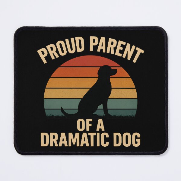 Item preview, Funny Dramatic Dog Parent Humor Retro Pet Lover Design designed and sold by saloui.